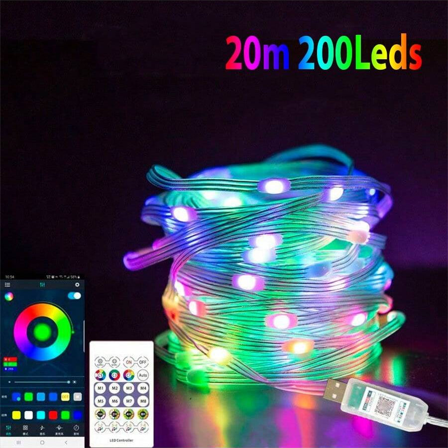 65.6 ft. LED Smart Waterproof Strip Lights (Remote & App control)-0