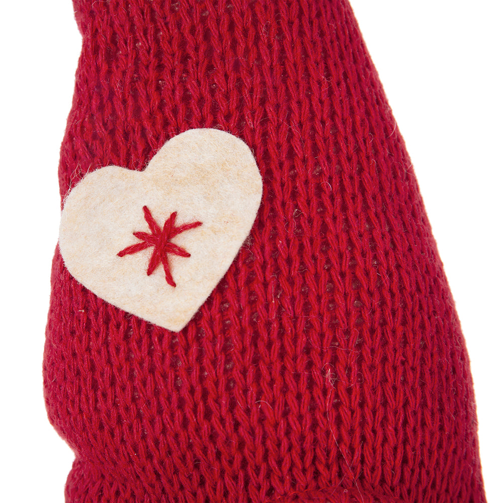 S/4 21.3x5.5x25.5' Fabric Red Gnomes Families Decor