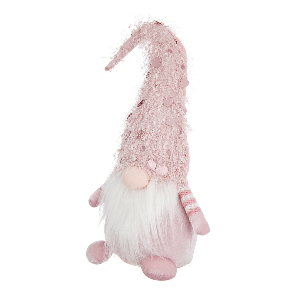8.7x5.9x22.4' Fabric Pink Gnome Decor
