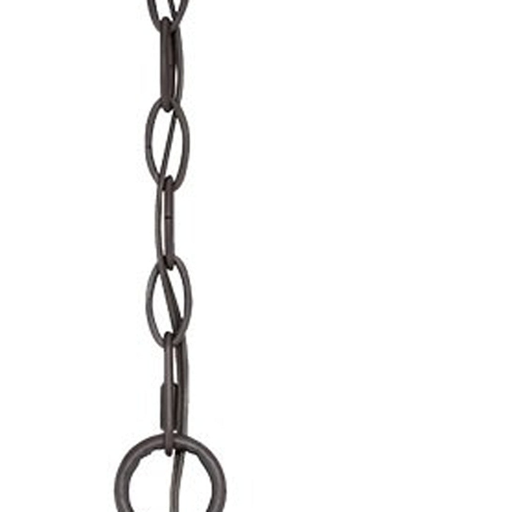 Frosted Glass Bronze Hanging Lantern / Vintage Outdoor Pendant Light