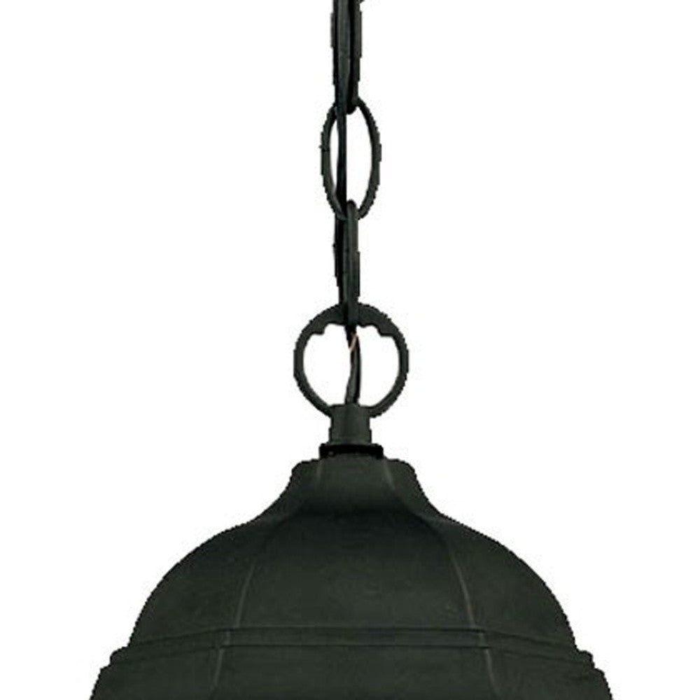 Matte Black Glass Lantern Wall Light – Vintage Outdoor Sconce for Porch & Garden-3