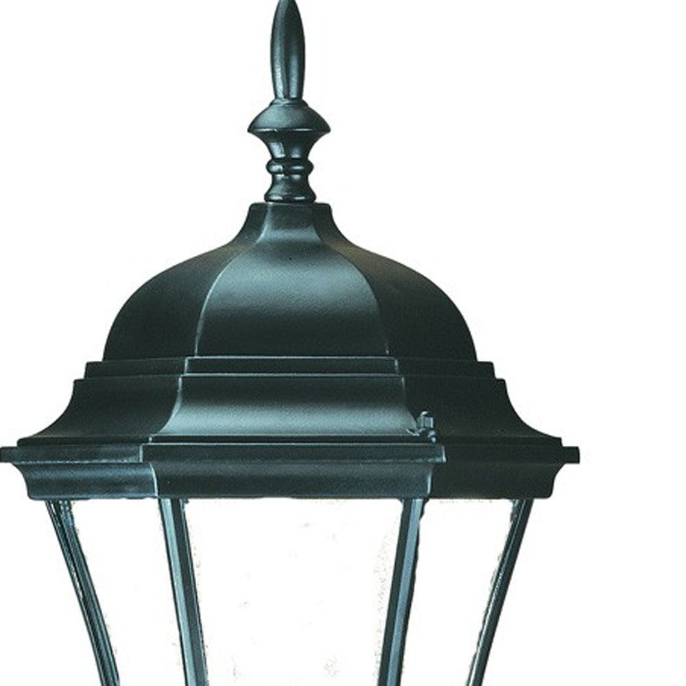 Matte Black Ornamental Carousel Lantern Wall Light - Vintage Outdoor Sconce for Porch, Patio & Garden