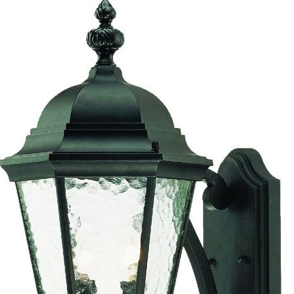 Two Light Matte Black Carousel Lantern Wall Light-4