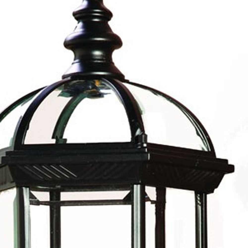 Matte Black Cylindrical Lantern Wall Light-4