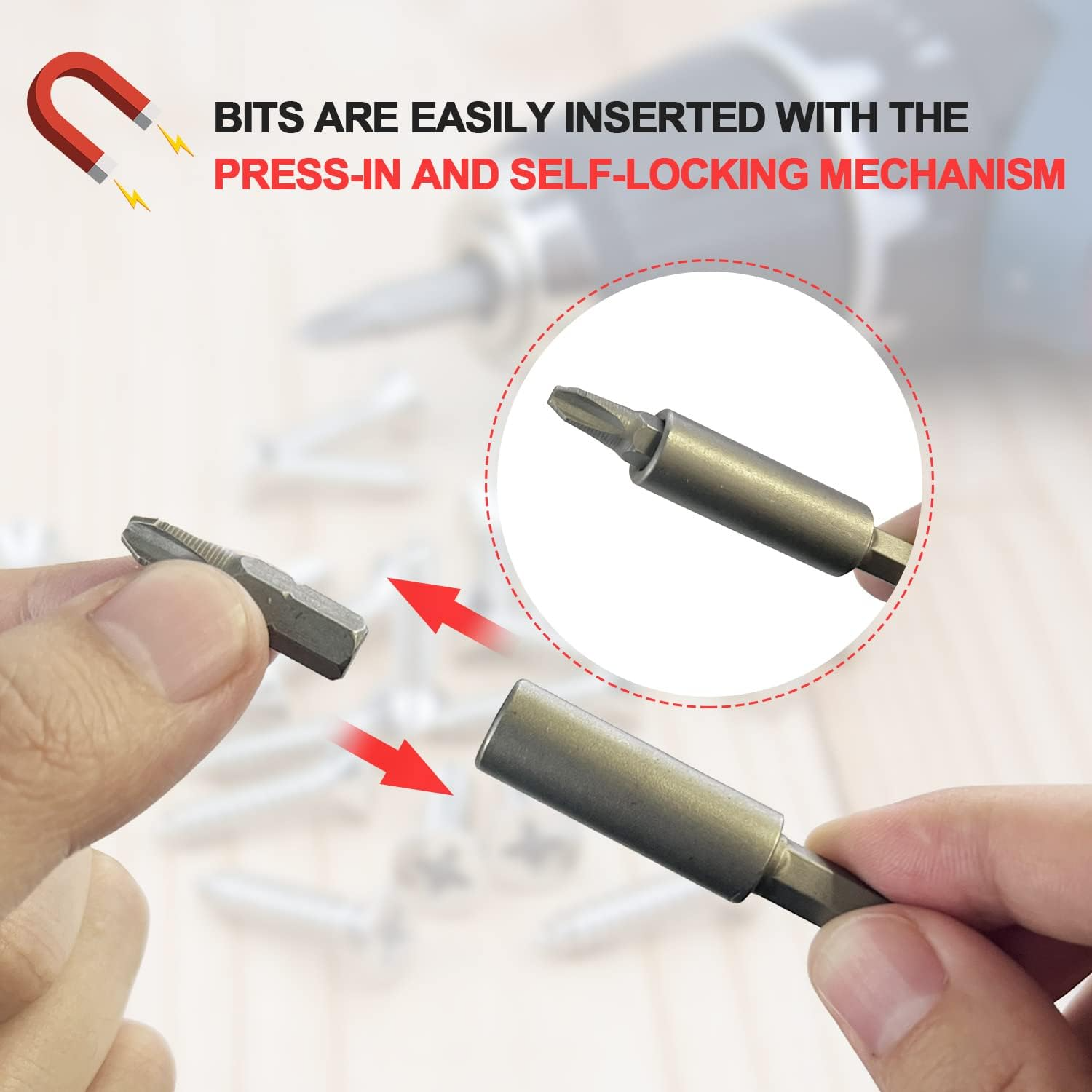 37 Piece Impact Screwdriver Bit Set Nut Driver Torx Phillips Tool