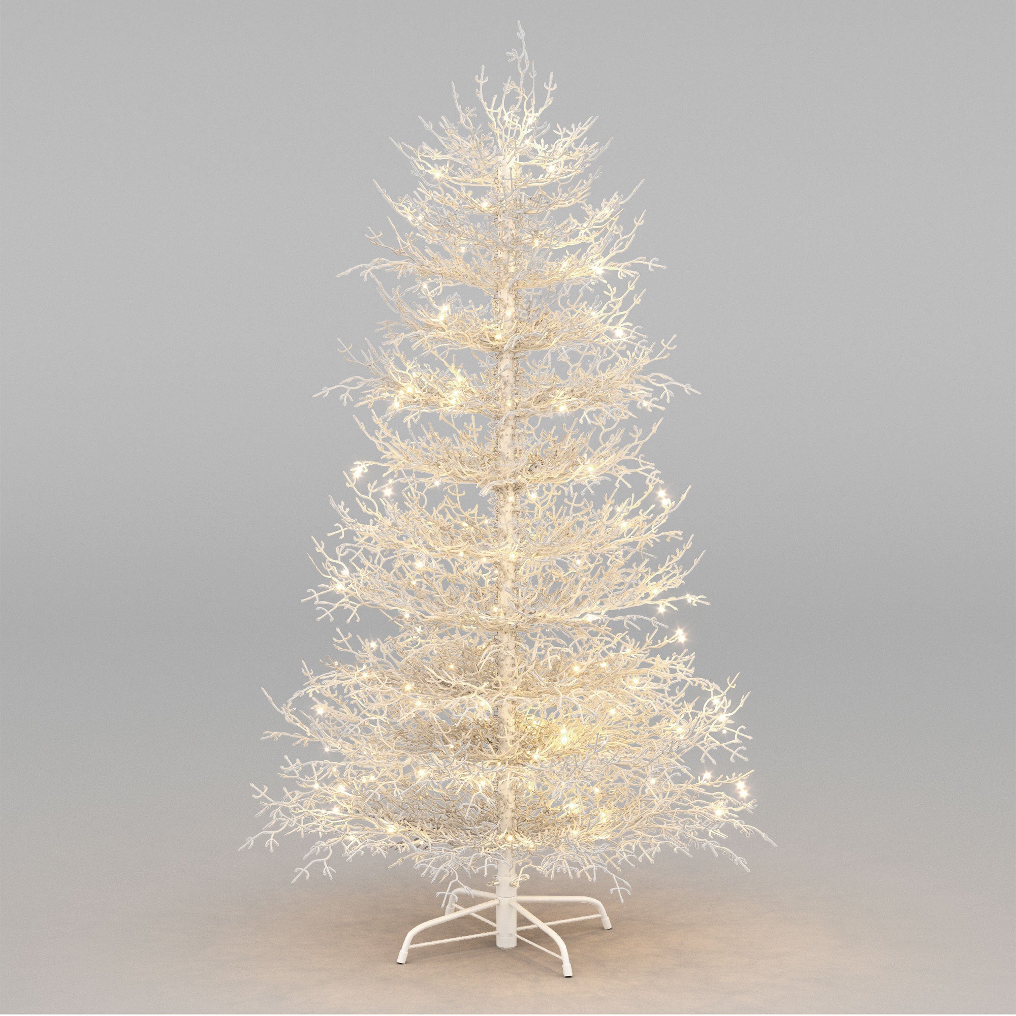 6FT Pre-lit  Aspen Fir  Artificial Christmas Tree, Hinged Xmas Tree