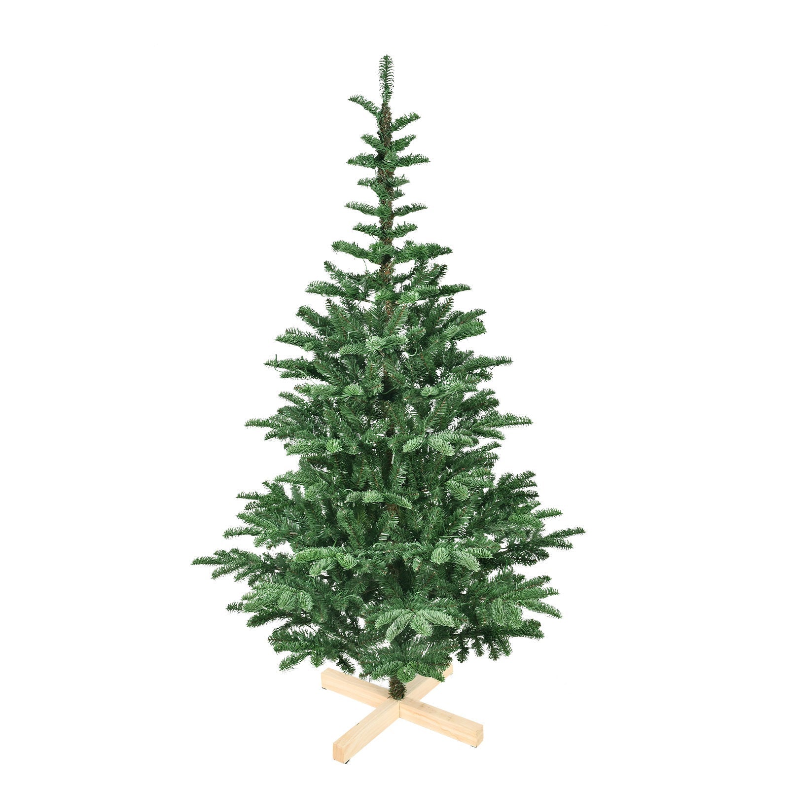 8ft Pre-Lit Christmas Tree with 500 Warm White LED Lights, 1307 PE+PVC