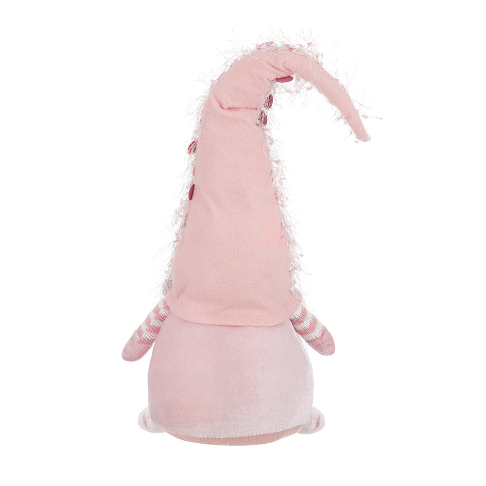 8.7x5.9x22.4' Fabric Pink Gnome Decor