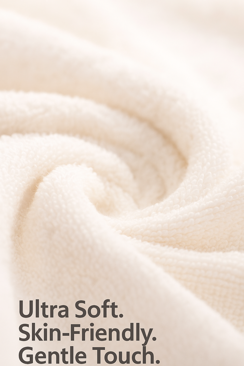 EMike Alley 3-Piece Luxury White Cotton Towel Set – 1 Bath Towel + 2 Hand Towels